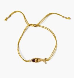 Chan Luu Chan Luu Mini Koi Anklet Garnet