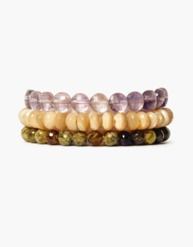 Chan Luu Chan Luu Boreal Bracelet Set Amethyst Mix