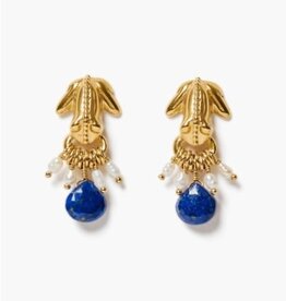 Chan Luu Chan Luu Frog Earrings White Pearl Mix EG-5880