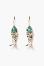 Chan Luu Chan Luu Mini Koi Earrings Turquoise ES-5868 SS