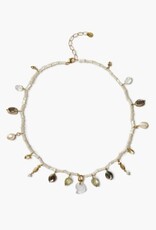 Chan Luu Chan Luu Nautilus Charm Necklace White Mix