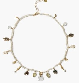 Chan Luu Chan Luu Nautilus Charm Necklace White Mix