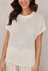 Milio Milano Milio Milano Lightweight Boyfriend Short Sleeve White