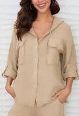 Milio Milano Milio Milano Fringe Hem Pullover Beige