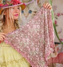 Magnolia Pearl Magnolia Pearl Tassel Scarf 231 Chocolate Poppy*