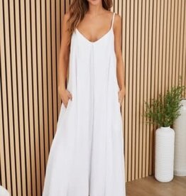 Milio Milano Milio Milano Sleeveless Maxi Dress White