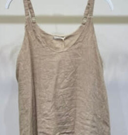 Milio Milano Milio Milano Strap Linen Tank Beige