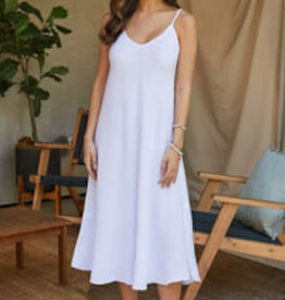 Milio Milano Milio Milano Italian Linen Maxi Slip White