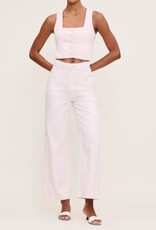 DL1961 DL1961 Hepburn Wide Leg: High Rise Ankle Primrose Pink