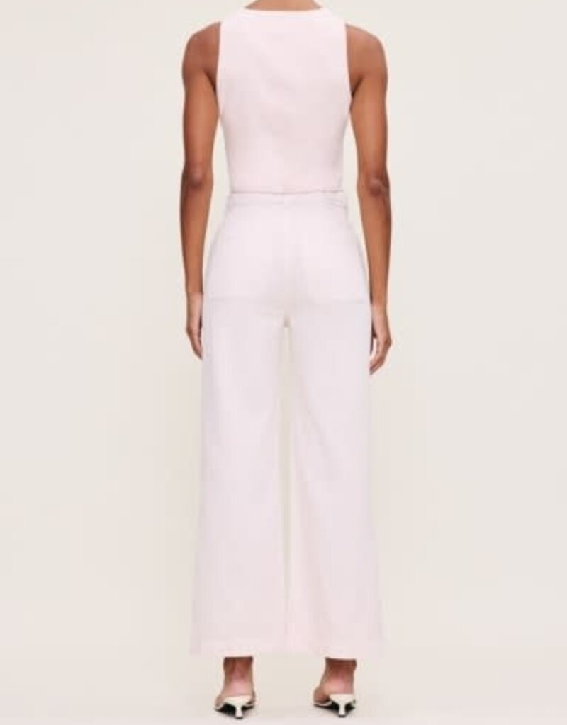 DL1961 DL1961 Hepburn Wide Leg: High Rise Ankle Primrose Pink