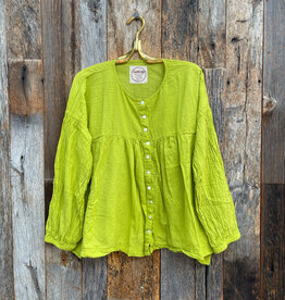 Auntie Oti Auntie Oti Puffy Blouse Lime