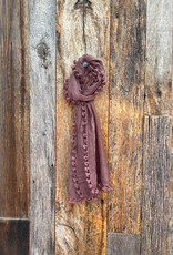 Matta Matta Dupatta Plain Scarf Mahogany