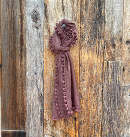 Matta Matta Dupatta Plain Scarf Mahogany