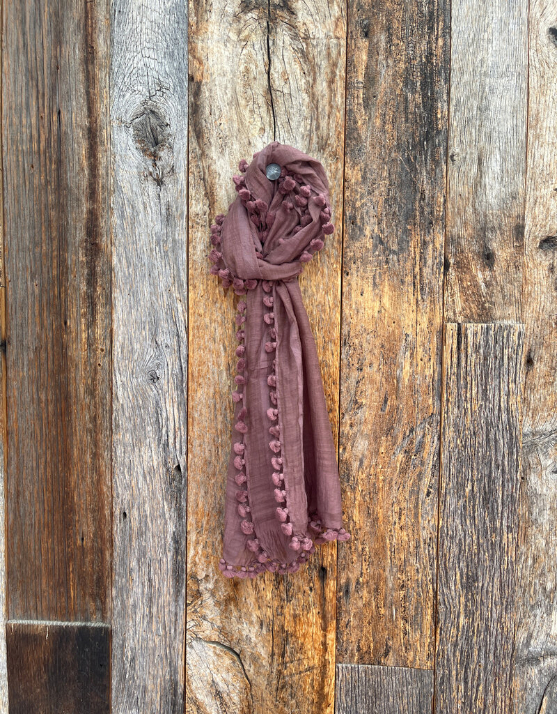 Matta Matta Dupatta Plain Scarf Mahogany