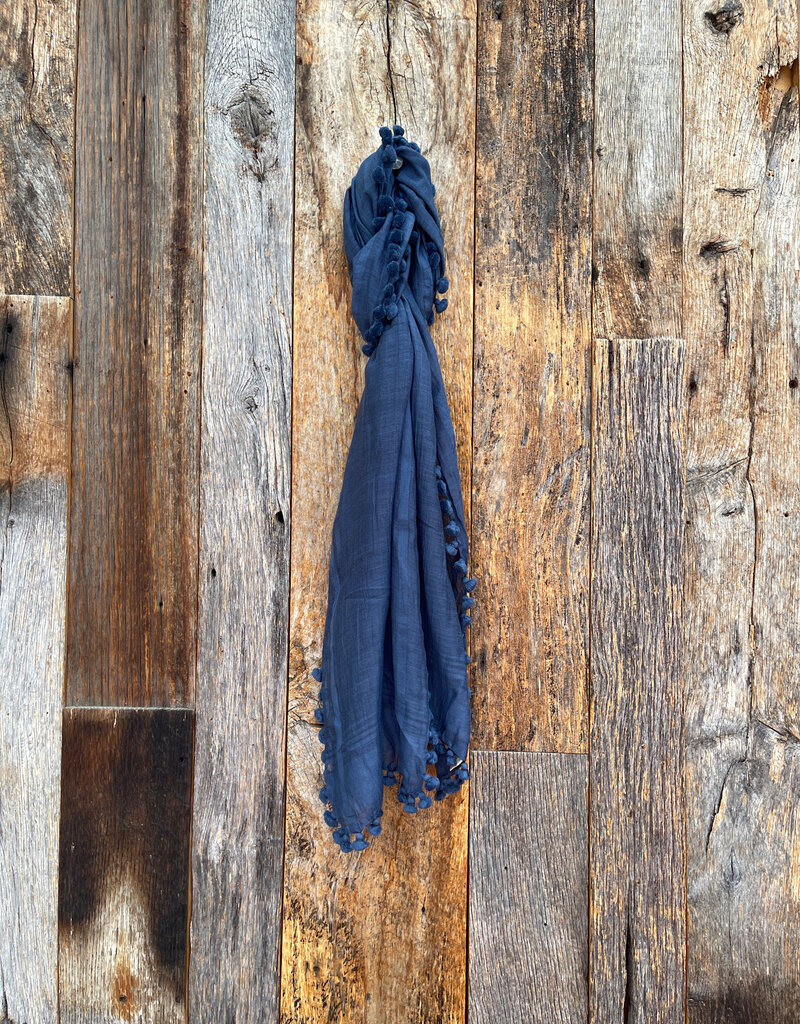 Matta Matta Dupatta Plain Scarf Midnight