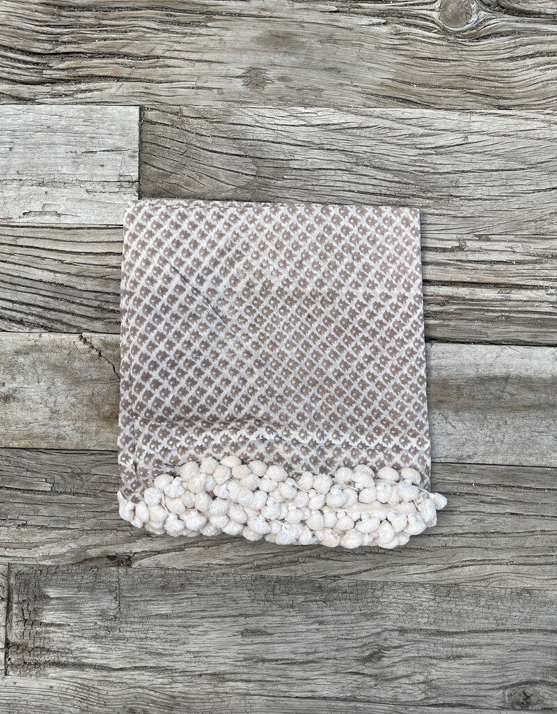 Matta Matta Dupatta Tikka Shawl Cement