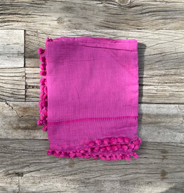 Matta Matta Dupatta Plain Shawl Fuchsia