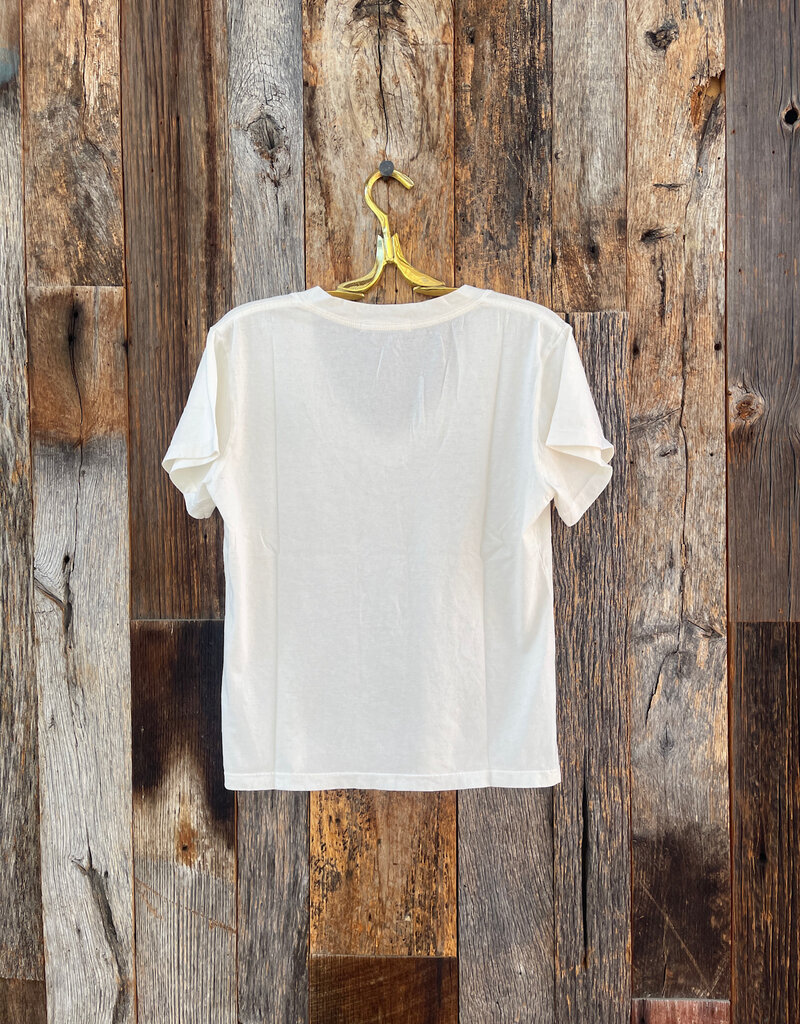 Perfect White Tee Hendrix S/S Boxy V-Neck Tee Bright Ivory