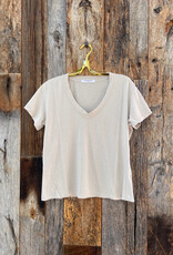 Perfect White Tee Hendrix S/S V-Neck Tee Putty