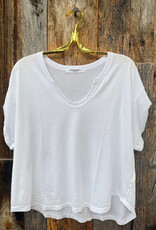 Project Social T Project Social T Sylas Notch Neck S/S Tee White