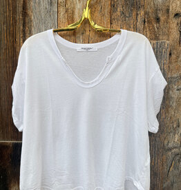 Project Social T Project Social T Sylas Notch Neck S/S Tee White