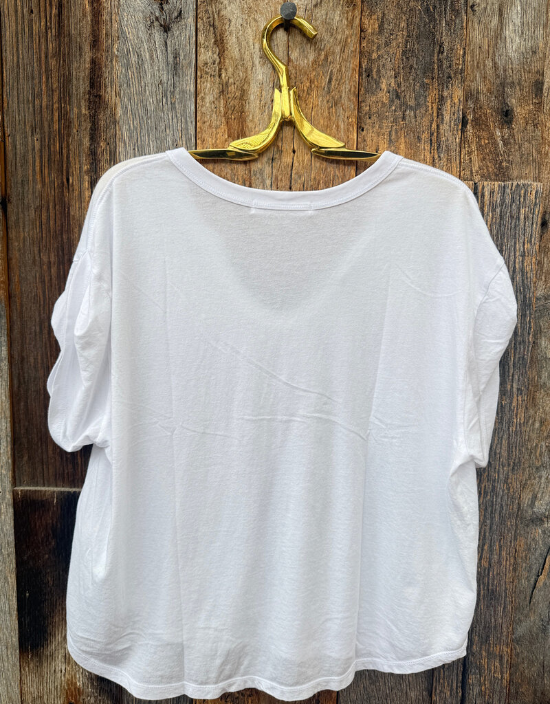 Project Social T Project Social T Sylas Notch Neck S/S Tee White
