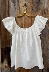 Dylan Dylan Rosette Top White