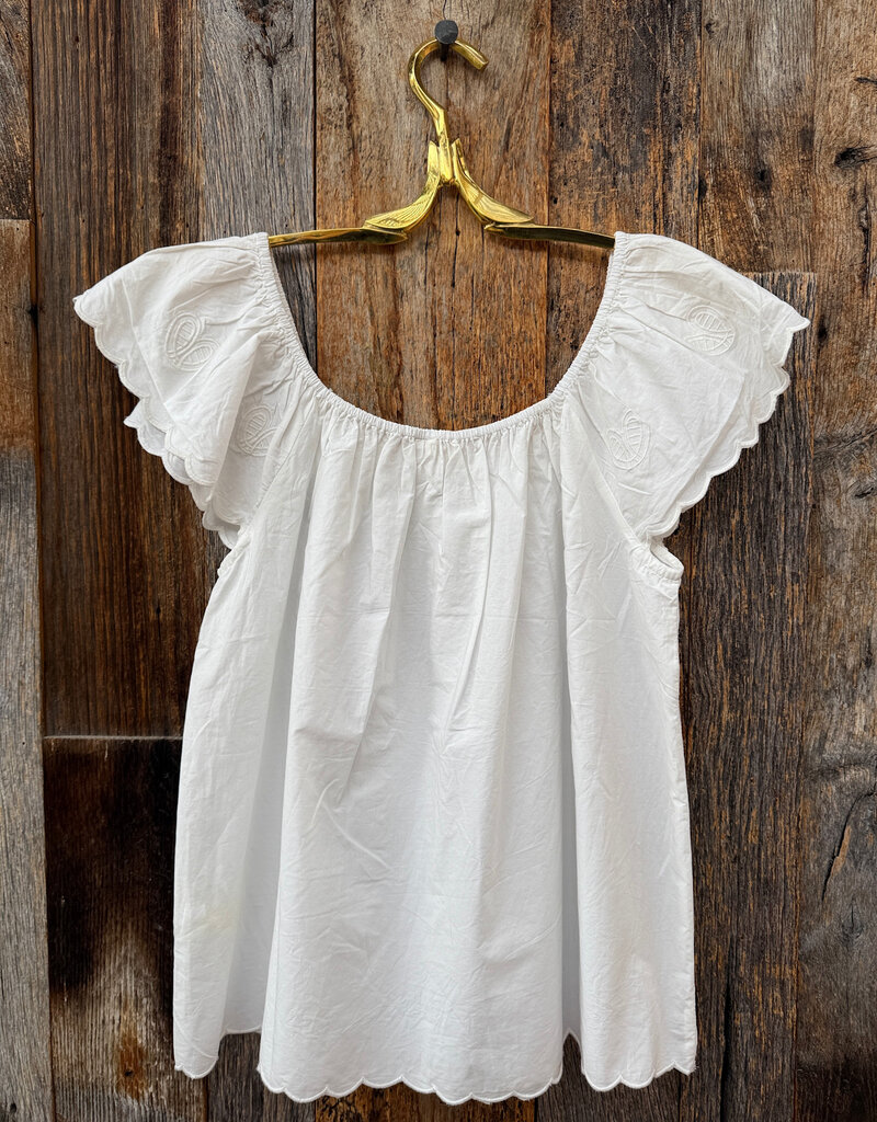 Dylan Dylan Rosette Top White