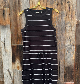 Dylan Dylan Jude Stripe Dress Black/White