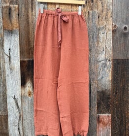 Stateside Stateside Gauze Drawstring Pant Sienna