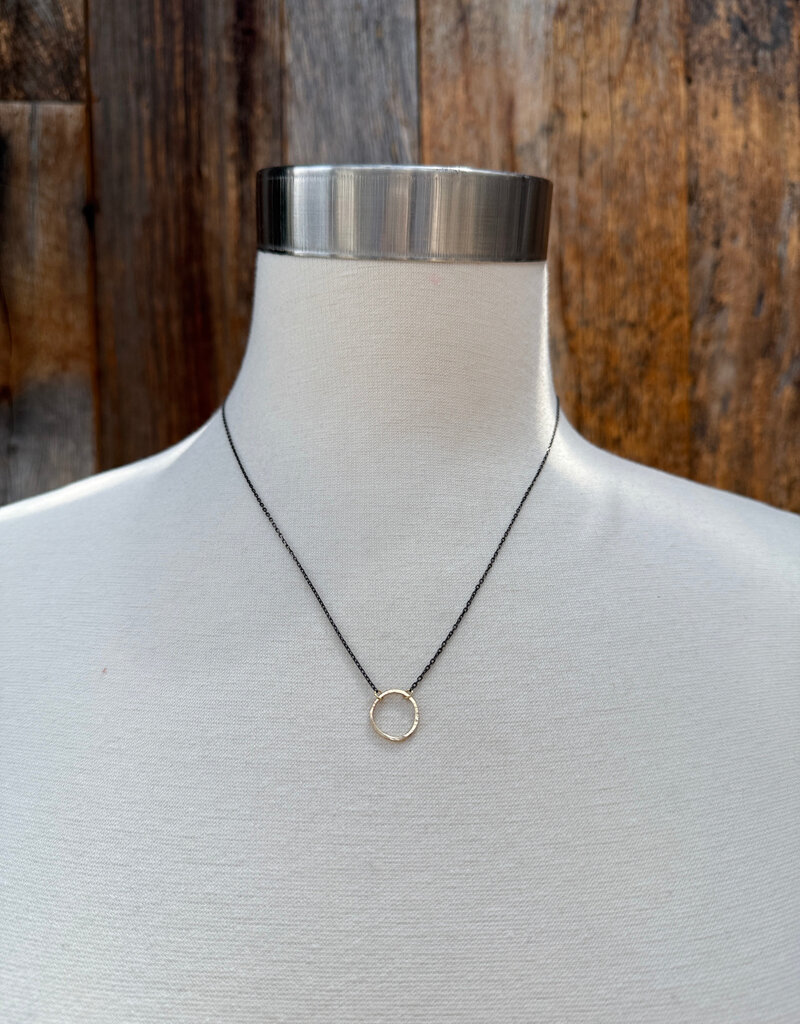 Christy Lea Payne CLP 14K Hammered Circle OXSS Chain