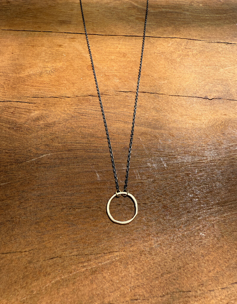 Christy Lea Payne CLP 14K Hammered Circle OXSS Chain