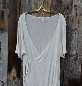 Magnolia Pearl Magnolia Pearl Origami Wrap Blouse Top 484 Moonlight