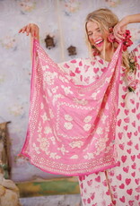 Magnolia Pearl Magnolia Pearl Emb Drori Tassel Scarf 223 Roza
