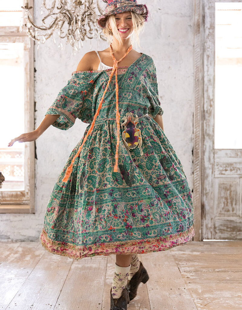 Magnolia Pearl Magnolia Pearl Blockprint Taigi Dress 1111 Demi*