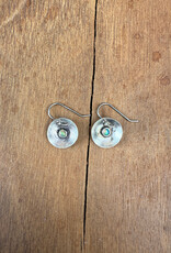 Christy Lea Payne CLP Concave Sm Earrings w Stones SS Opal