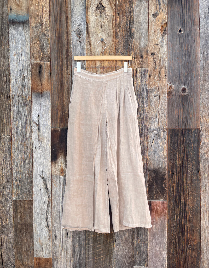 Milio Milano Milio Milano Button Front Wide Leg Pant