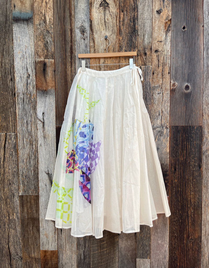 Chan Luu Chan Luu Aquarelle Skirt Eggshell