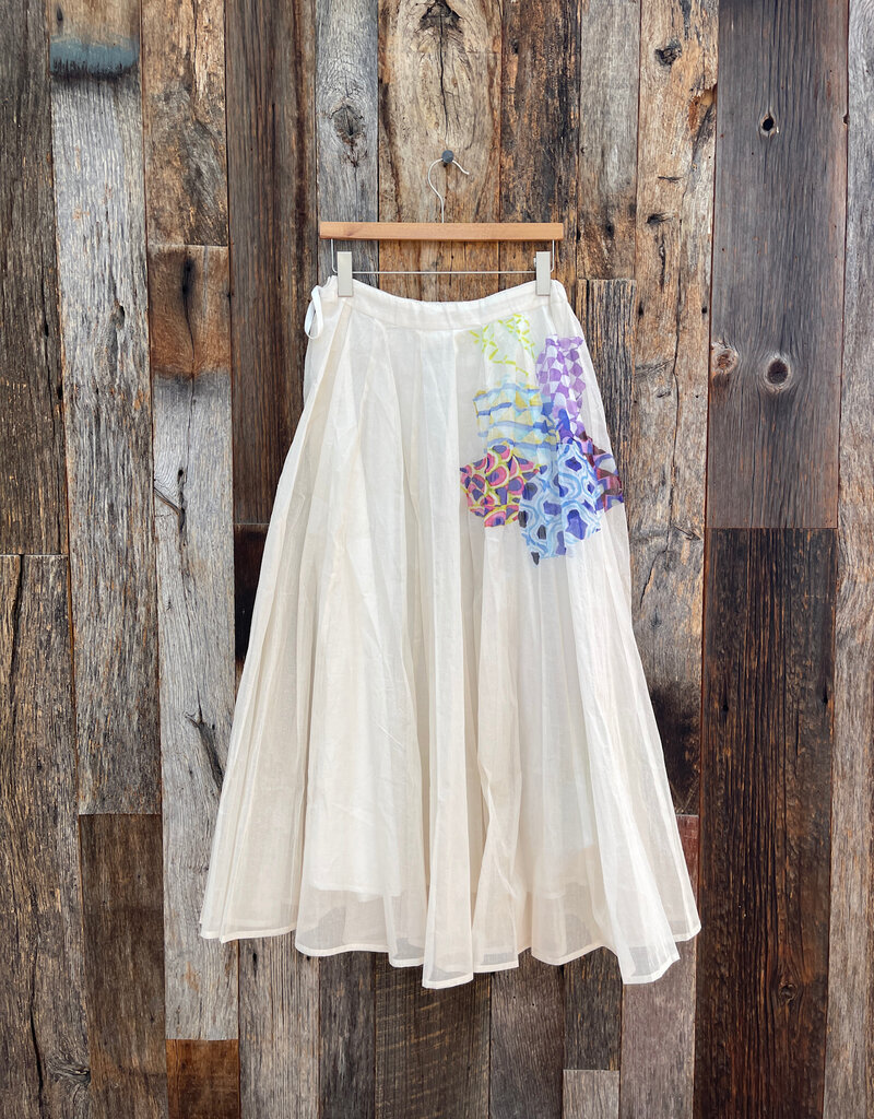 Chan Luu Chan Luu Aquarelle Skirt Eggshell