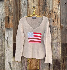 Wooden Ships Wooden Ships Flag Tail Shirt Khaki