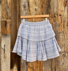 Dylan Dylan Isha Ruffle Skirt Blue