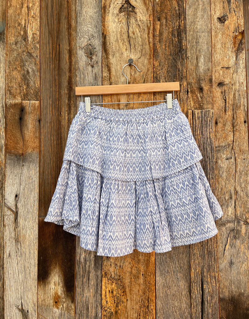 Dylan Dylan Isha Ruffle Skirt Blue