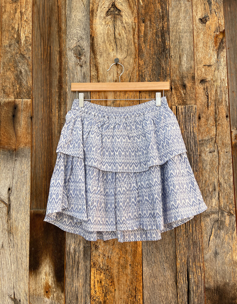 Dylan Dylan Isha Ruffle Skirt Blue