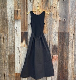 Project Social T Project Social T Mixed Fabric Tank Dress Black