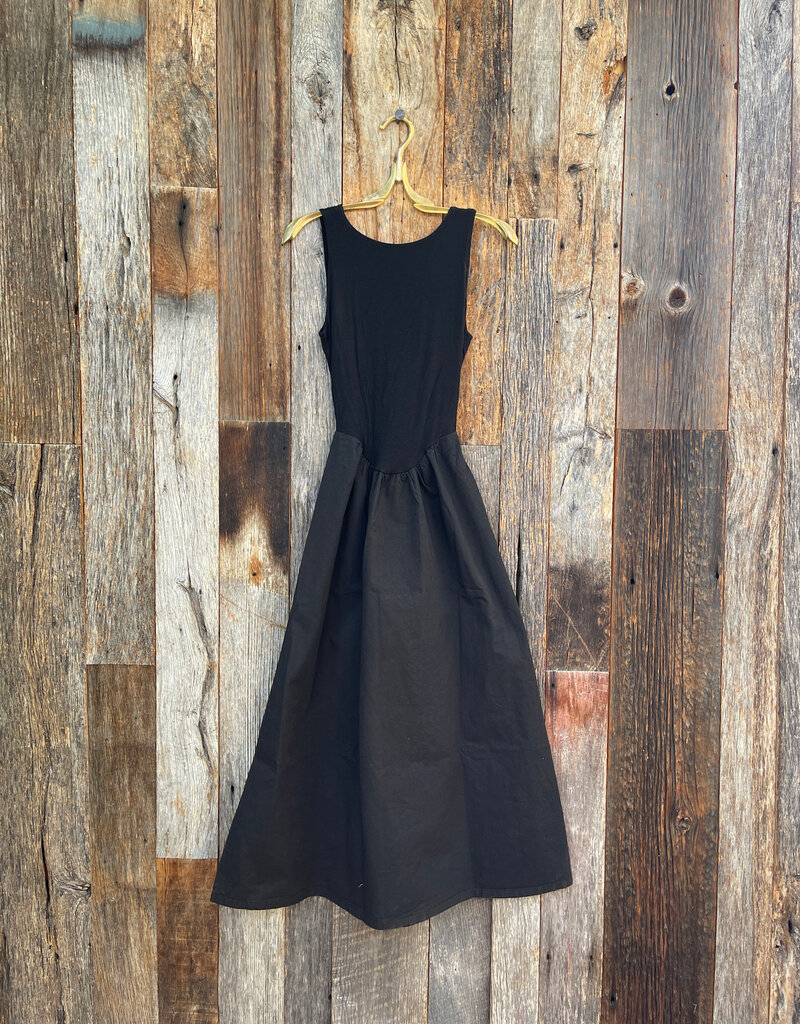 Project Social T Project Social T Mixed Fabric Tank Dress Black