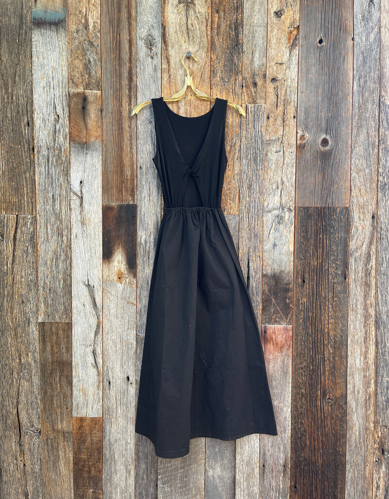 Project Social T Project Social T Mixed Fabric Tank Dress Black