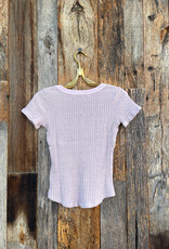 Project Social T Project Social T Scoop Neck Sweater Rib Tee Violet
