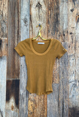 Project Social T Project Social T Scoop Neck Sweater Rib Tee Cinnamon