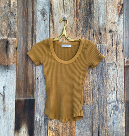 Project Social T Project Social T Scoop Neck Sweater Rib Tee Cinnamon