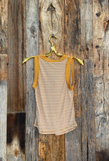 Project Social T Project Social T Striped Ringer Tank Golden Stripe